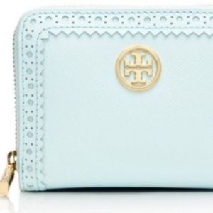 Tory Burch wallet pale blue spectator
